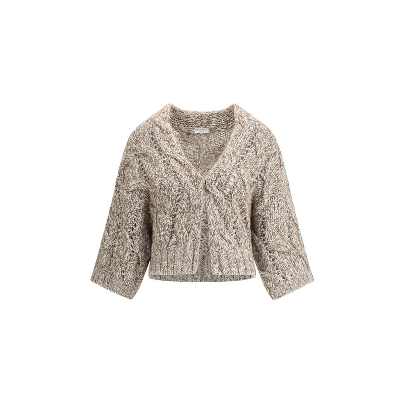 Brunello Cucinelli Dazzling Chin wool Cardigan
