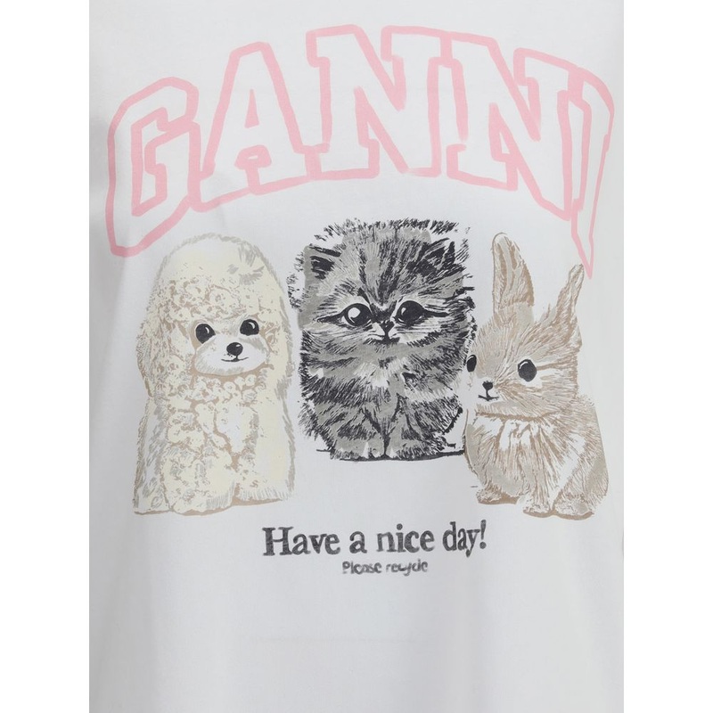 Ganni Have a Nice Day long-sleeved Top