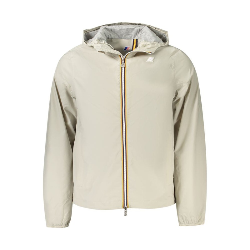 K-WAY Beige Nylon Men Jacket|S|L|XL|XXL