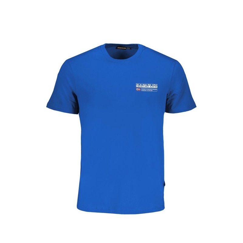 Napapijri Blue Cotton T-Shirt|XXL