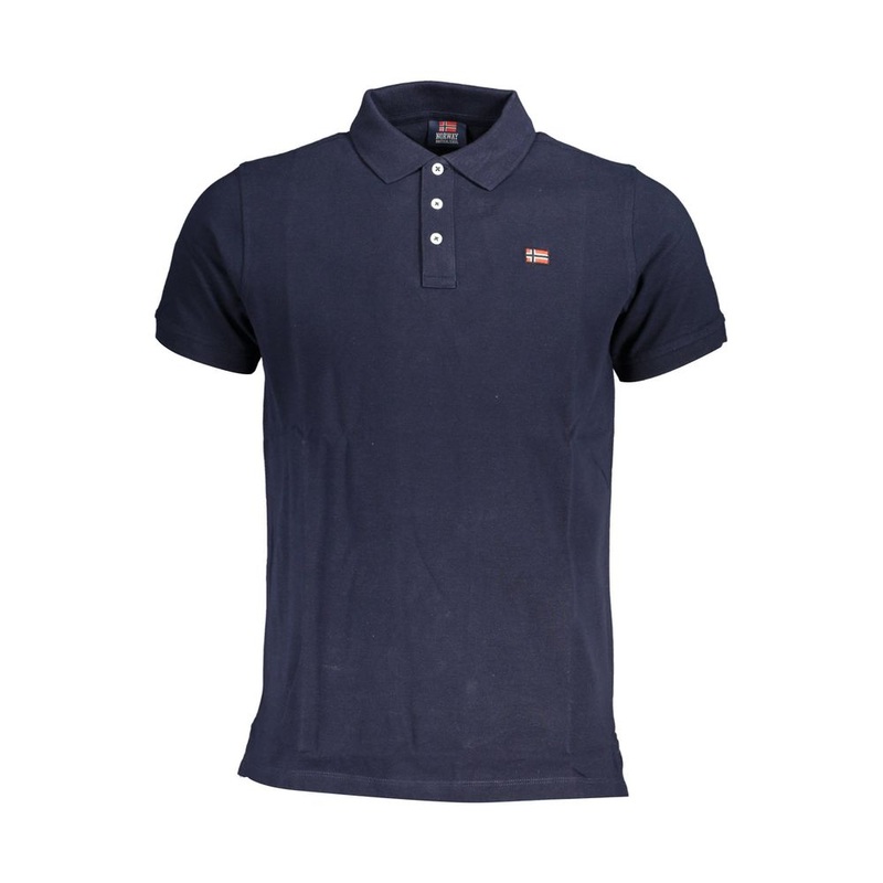 Norway 1963 Blue Cotton Men Polo Shirt