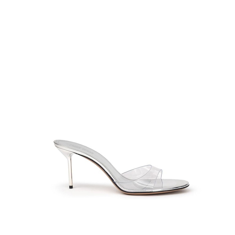 Paris Texas Gray Leather Mule|EU39.5/US9.5