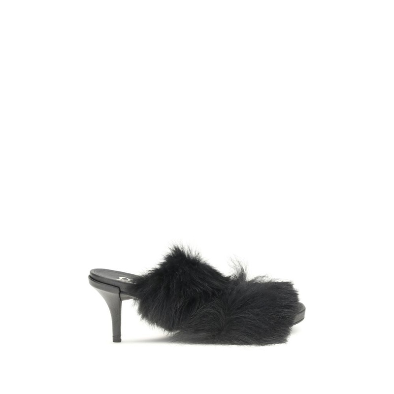 Pedro Garca Fur-trimmed mules Sandals