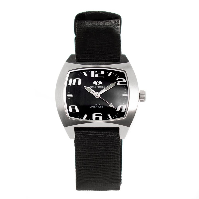 Time Force Black Nylon Watch