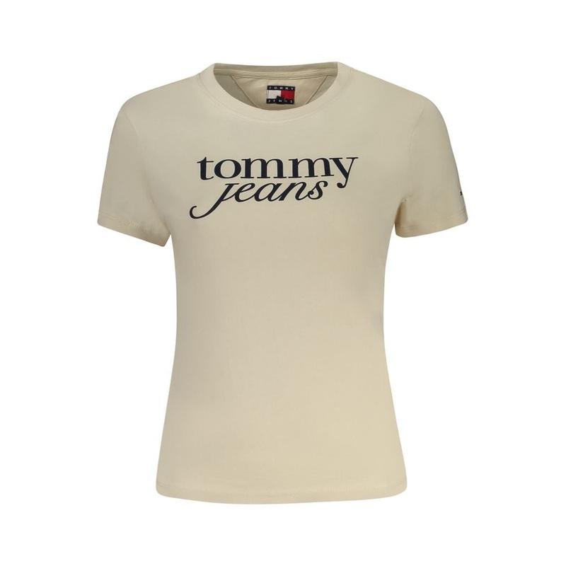 Tommy Hilfiger Beige Cotton Tops & T-Shirt