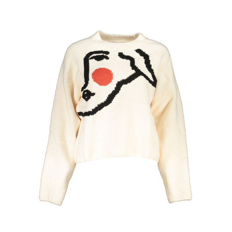 Desigual White Fabric Sweater|S|M|L|XL