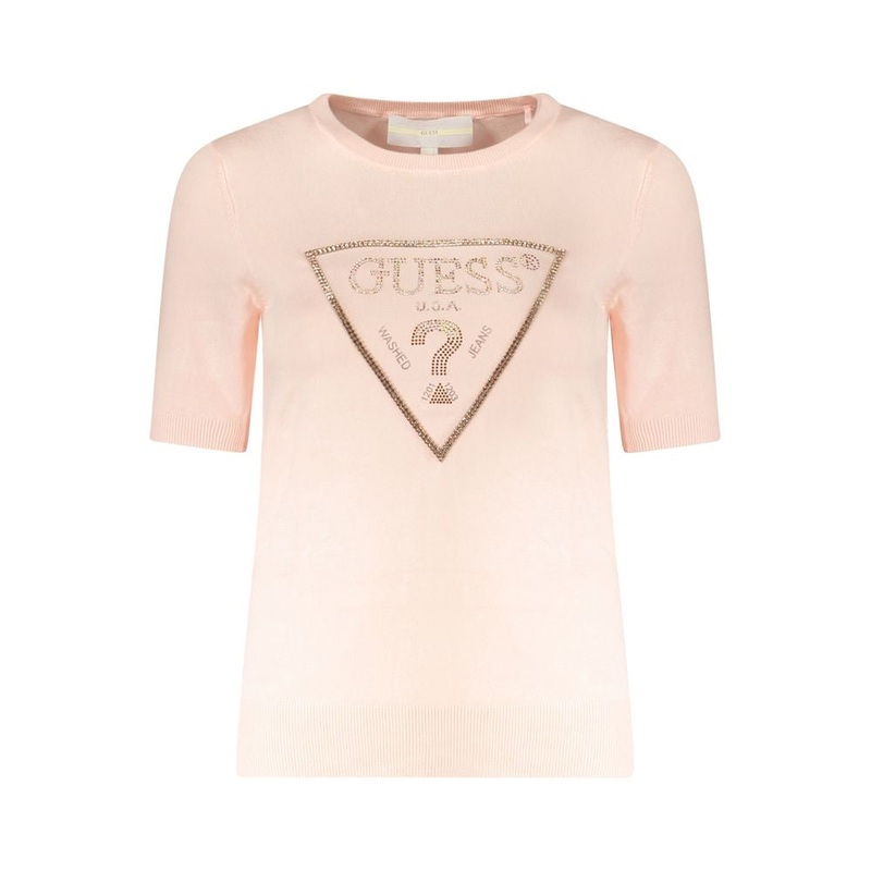 Guess Jeans Pink Viscose Sweater