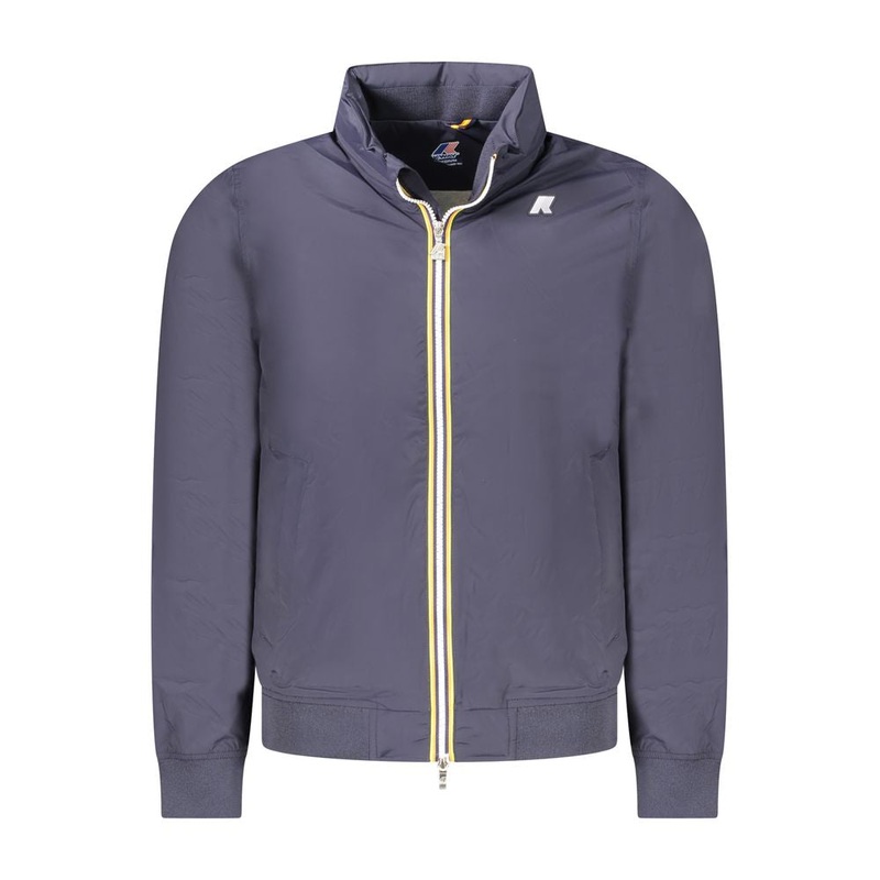 K-WAY Blue Nylon Men Jacket|S