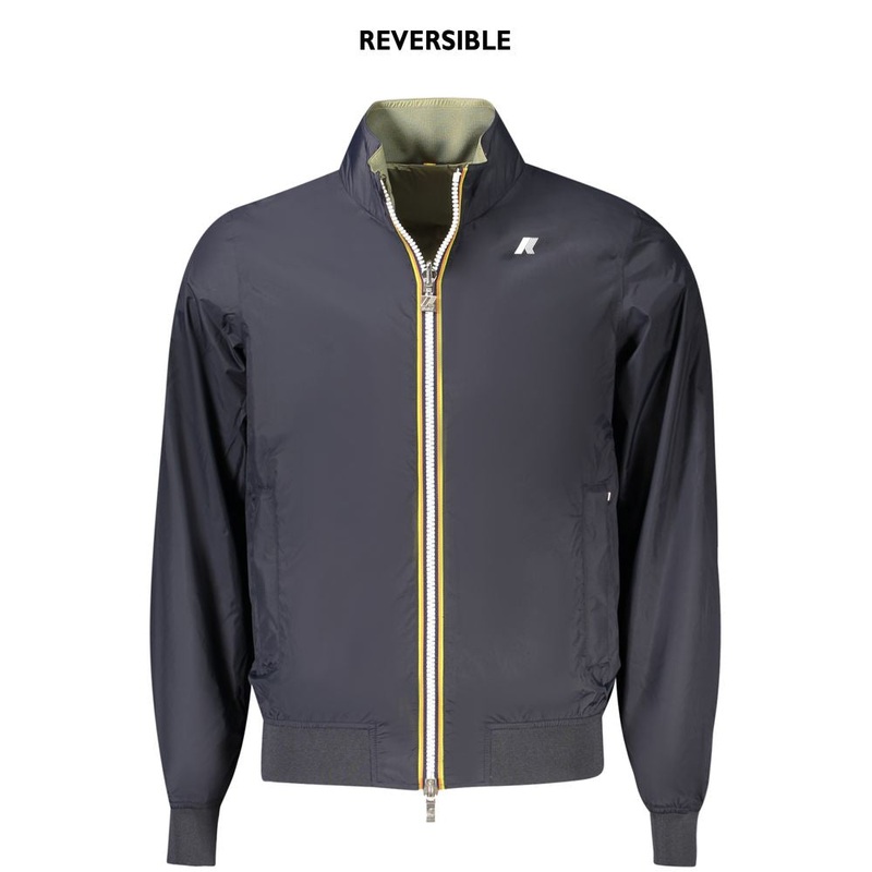 K-WAY Blue Nylon Men Jacket|XL|S