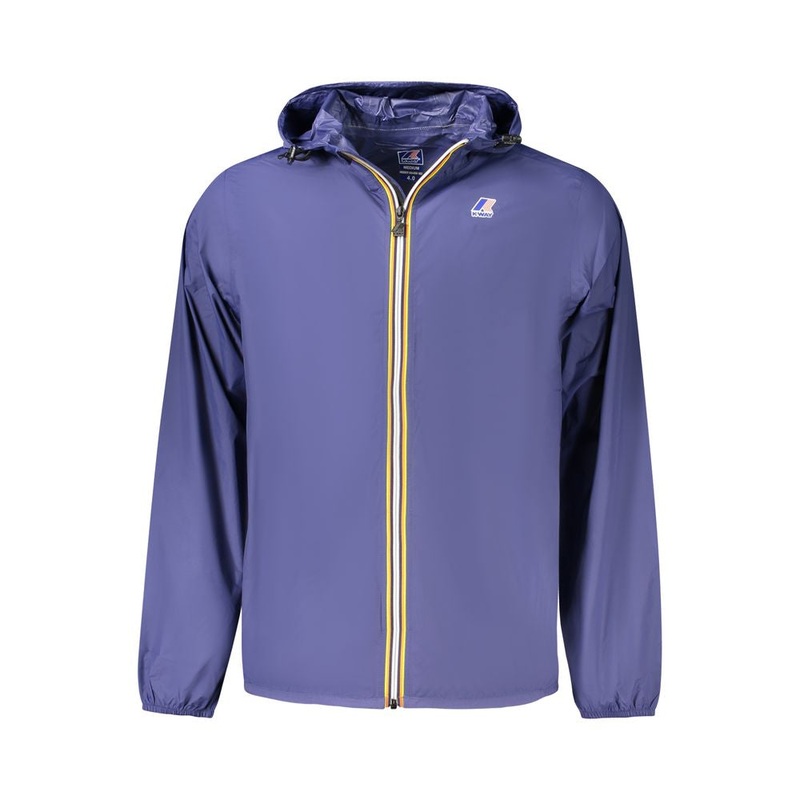K-WAY Blue Polyamide Men Jacket