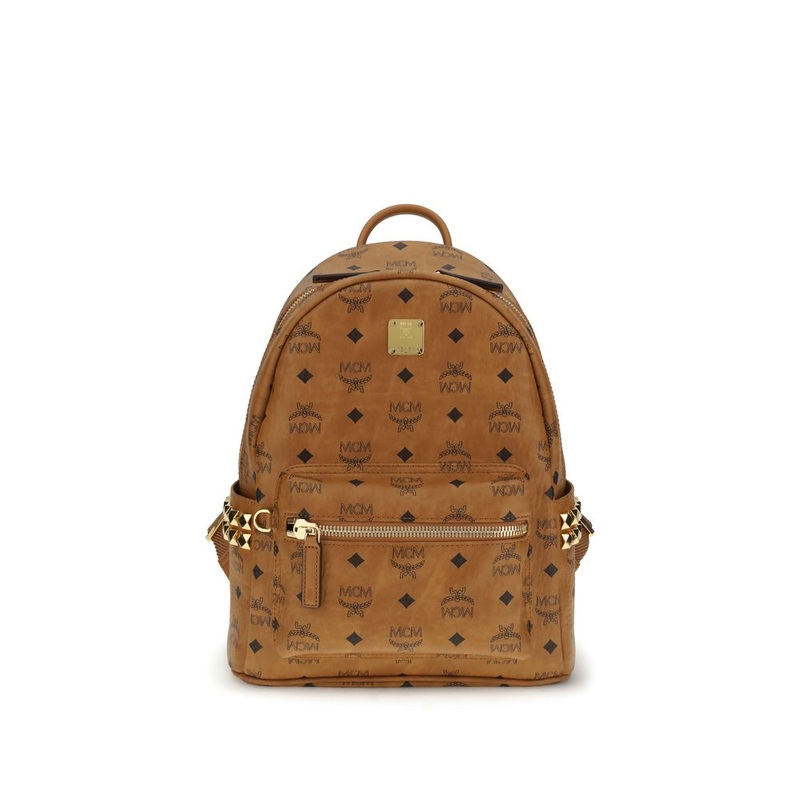 MCM Printed canvas small Stark Backpack