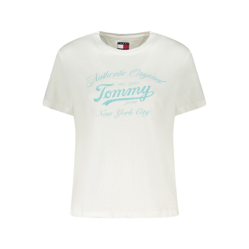Tommy Hilfiger White Cotton Women T-Shirt