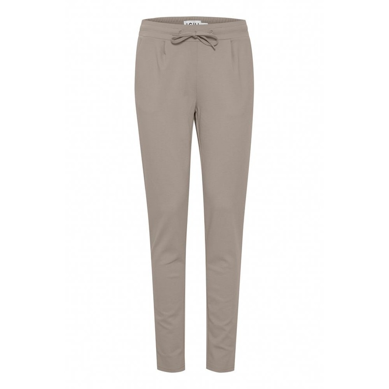ICHI Gray Polyester Pant|XXL