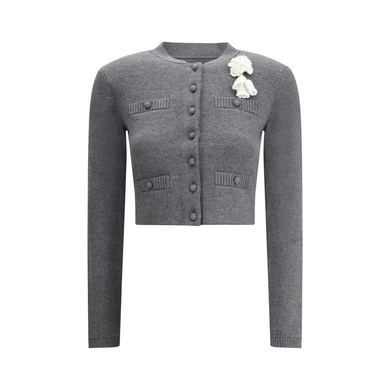 Self-Portrait Crocheted flower Cardigan