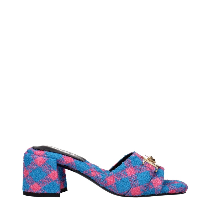Versace Blue Fabric Platforms|EU38/US8