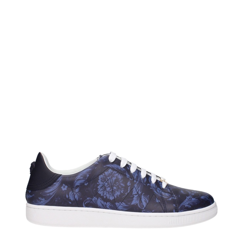 Versace Blue Leather Low Tops|EU40/US7|EU42/US9