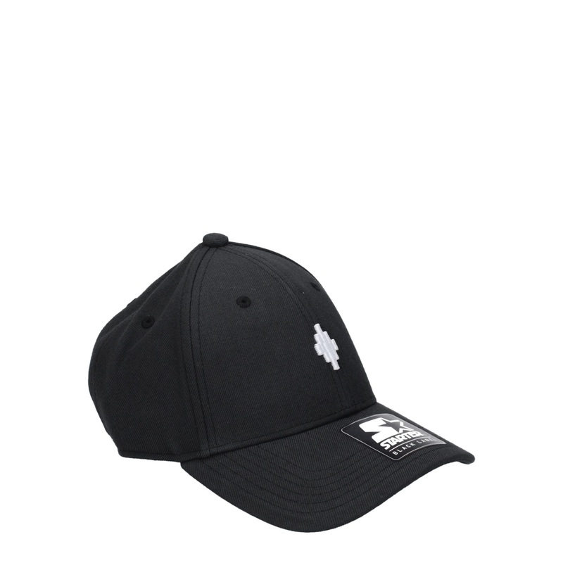 Marcelo Burlon Black Marabou Caps (Baseball Hat)
