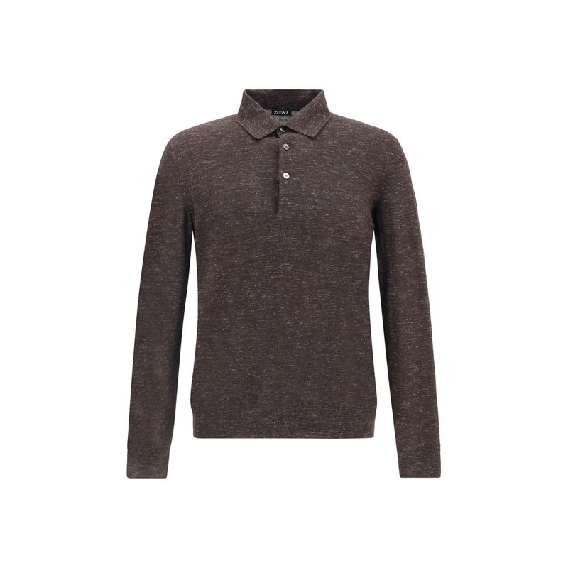ZEGNA Silk Long Sleeve Top|IT54 | XXL