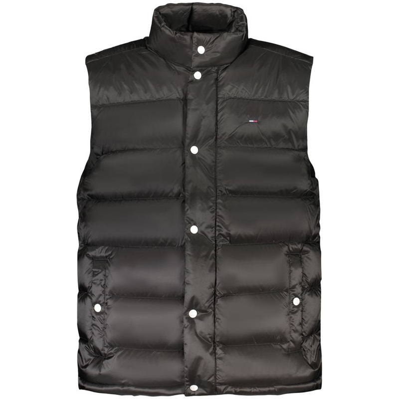 Tommy Hilfiger Black Nylon Men Jacket