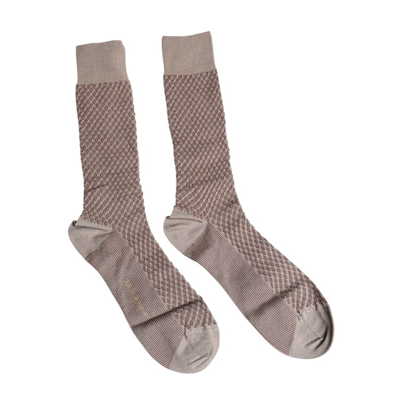 Dolce & Gabbana Brown Solid DG Logo Mid Calf Men Socks