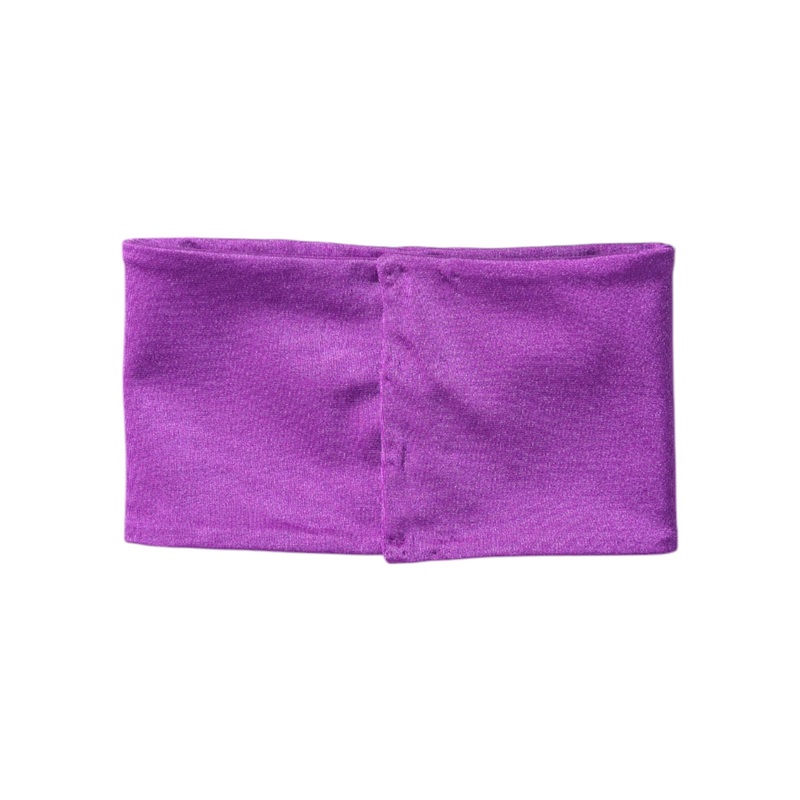 Dolce & Gabbana Purple Nylon Stretch Women Neck Warmer Scarf