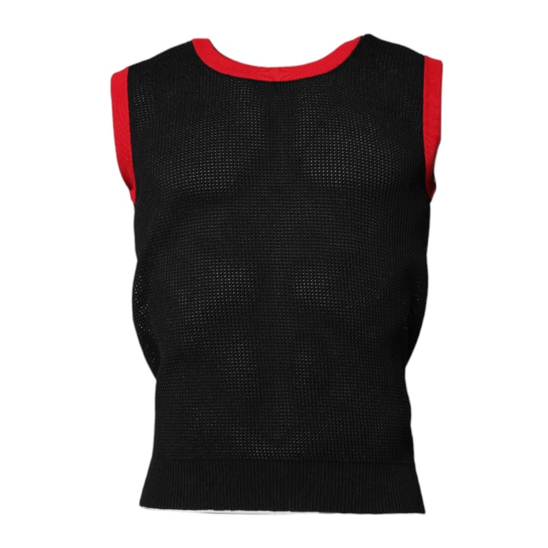 Dolce & Gabbana Black Cotton Slim Fit Round Neck T-shirt