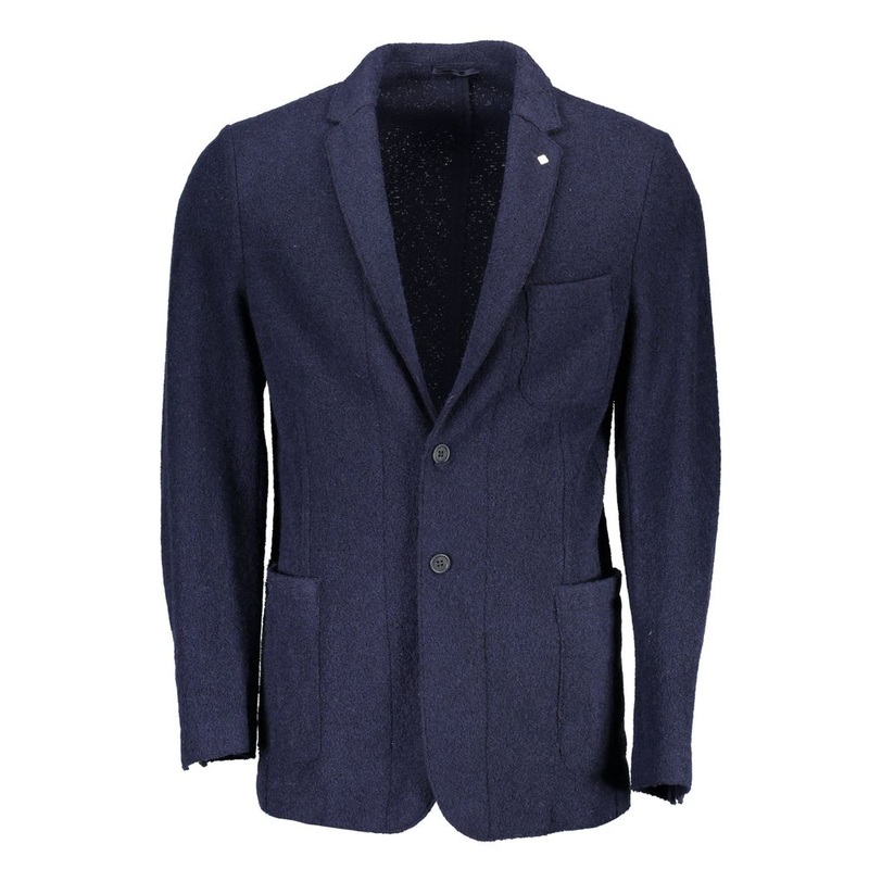 Gant Blue Wool Men Jacket|IT46 | S