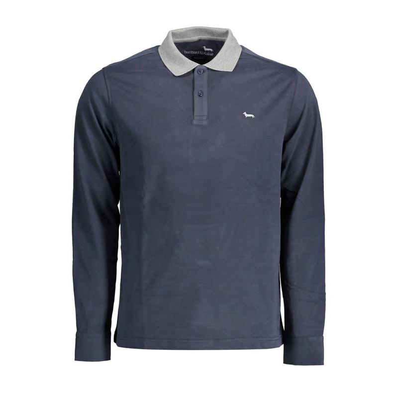 Harmont & Blaine Blue Cotton Men Polo Shirt
