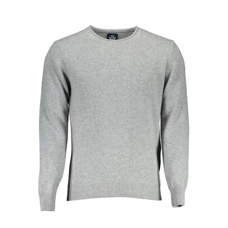 North Sails Gray Wool Men Sweater