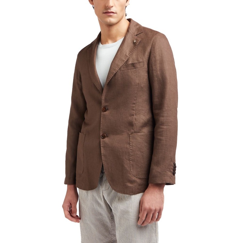 AT.P.CO Brown Linen Blazer|IT46 | S|IT48 | M|IT52 | XL|IT54 | XXL|IT50 | L