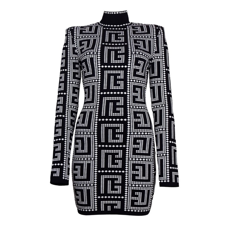 Balmain Black Viscose Dress|IT38|XS|IT42|M|IT44|L