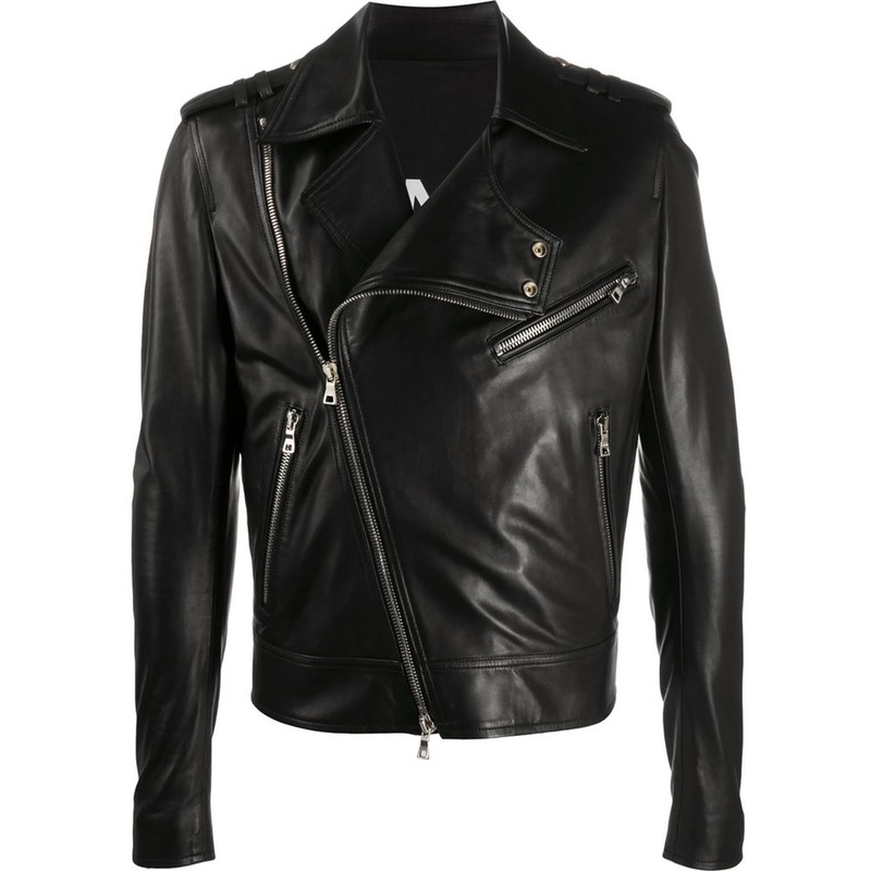 Balmain Black Leather Jacket|IT50 | L