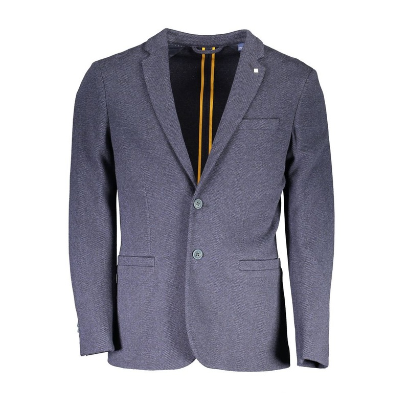 Gant Blue Cotton Men Jacket|IT46 | S