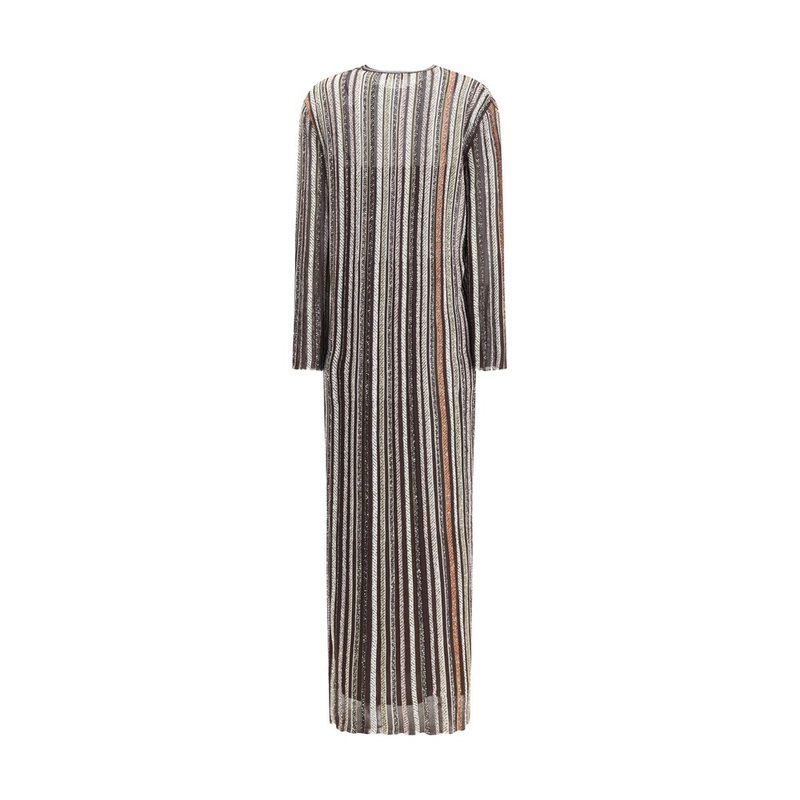 Missoni Striped long Dress with sequins