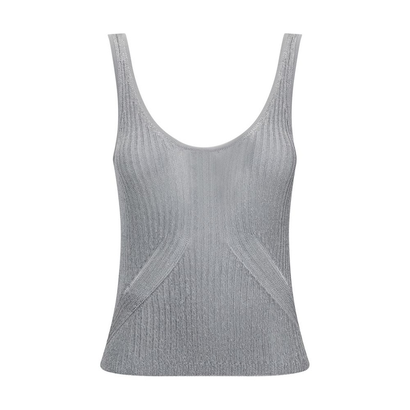 PINKO Metallic Knit Top|S