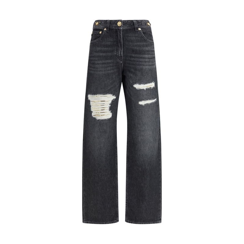 Versace Cut-Out detail Jeans|W25|26|27