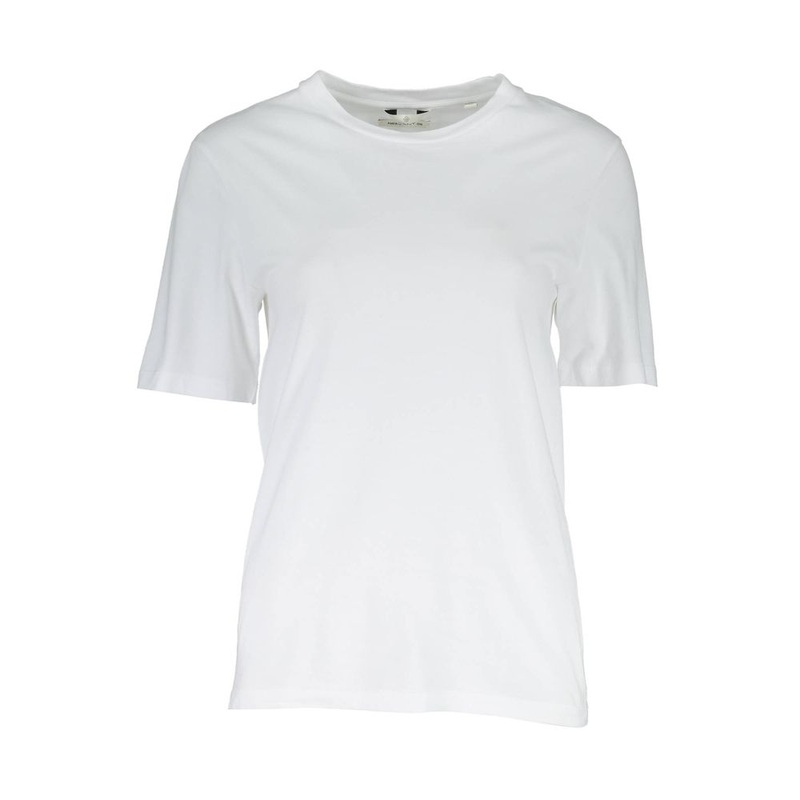 Gant White Cotton Men T-Shirt|XS
