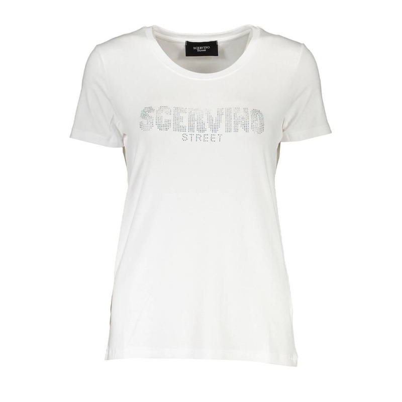 Scervino Street White Elastane Women T-Shirt
