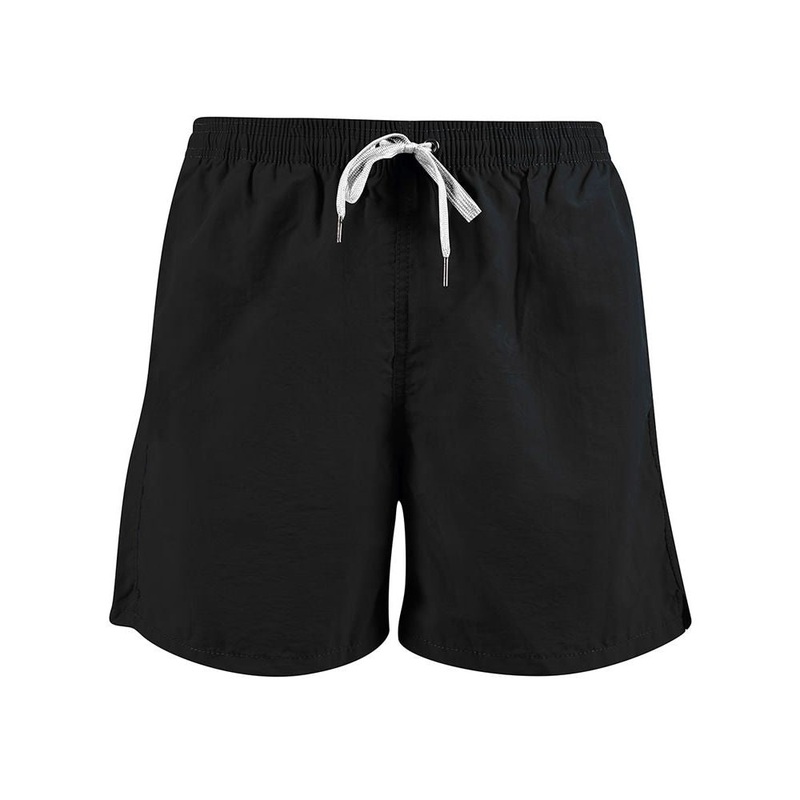 Yes Zee Black Polyester Men’s Swim Short