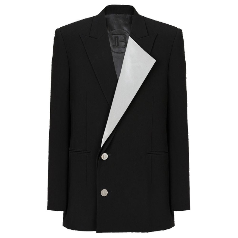 Balmain Black Viscose Blazer|IT48 | M