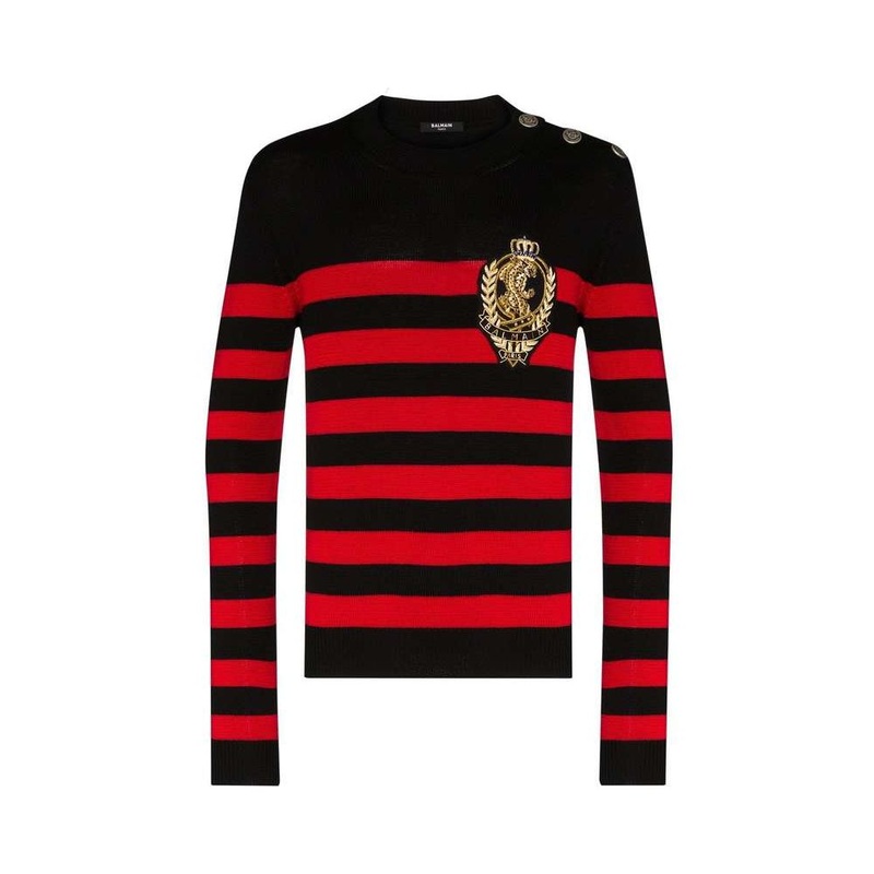 Balmain Black Wool Sweater|S|L|XL