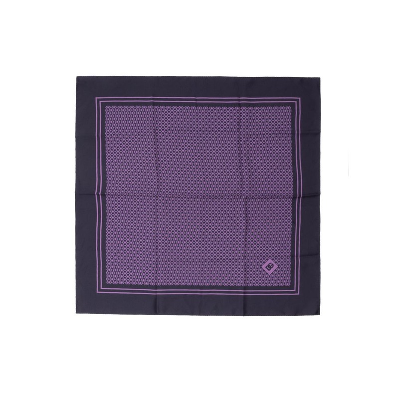 Dolce & Gabbana Purple Silk Pocket Square