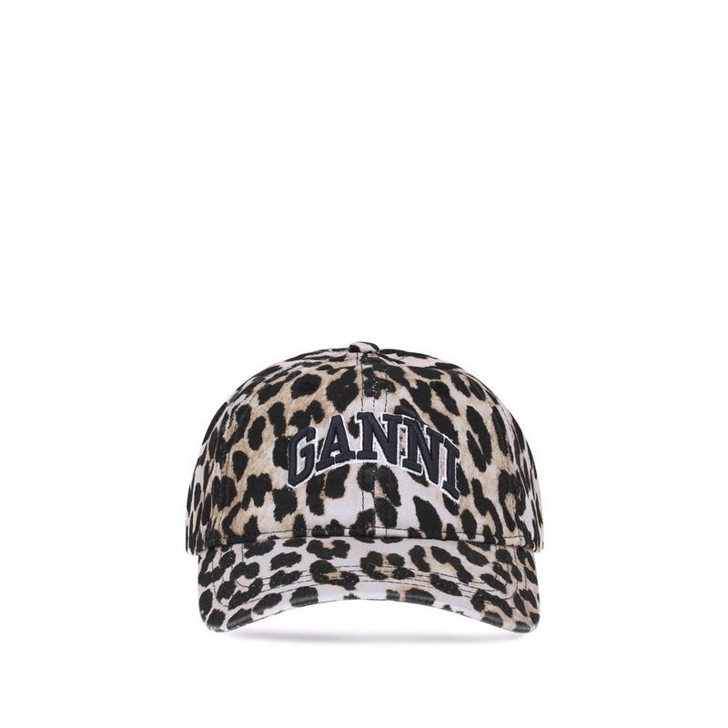 Ganni Leopard Baseball Hat|UNI