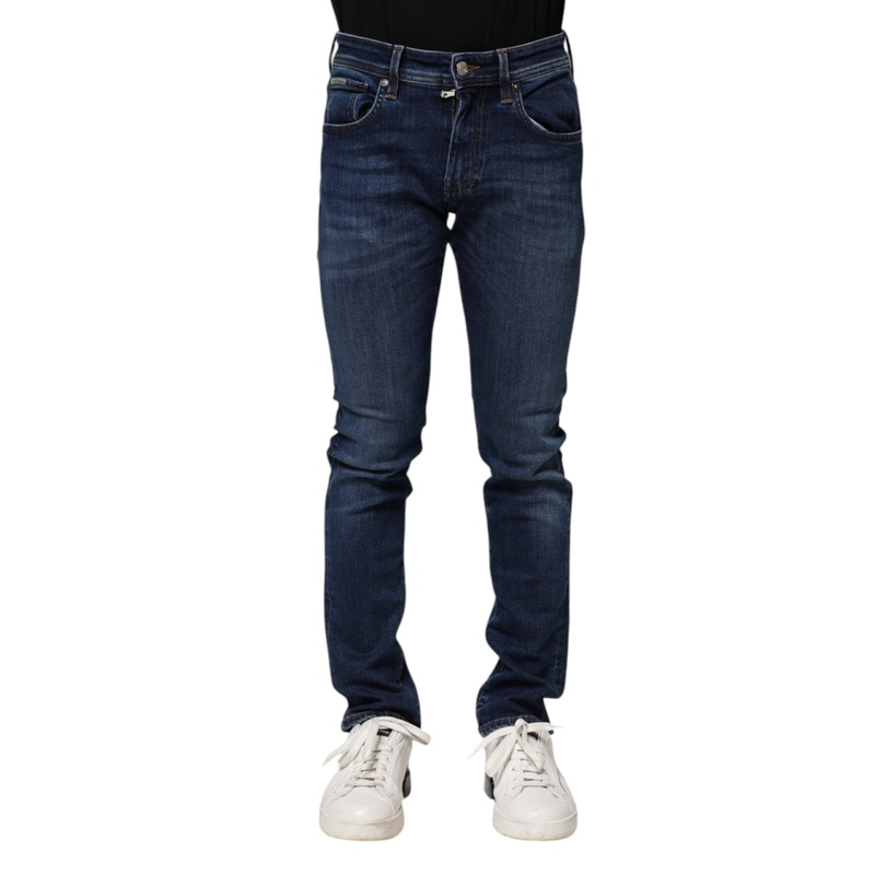 Dolce & Gabbana Dark Blue Cotton Skinny Denim Jeans