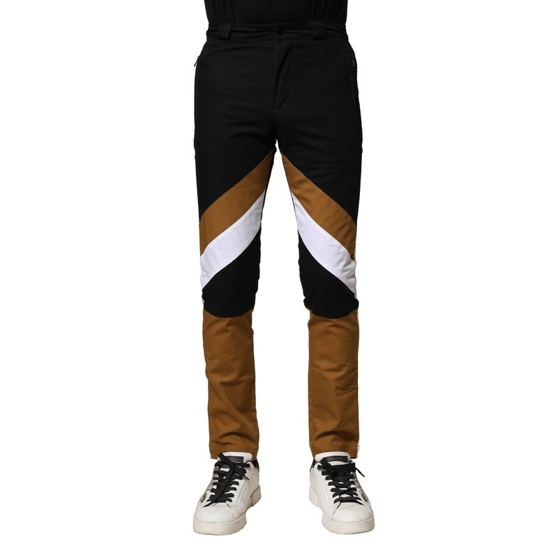 Dolce & Gabbana Multicolor Cotton Slim Fit Men Pants