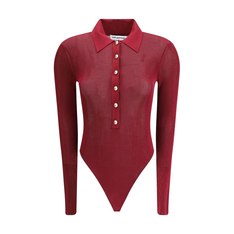 Self-Portrait Knit Bodysuit|S