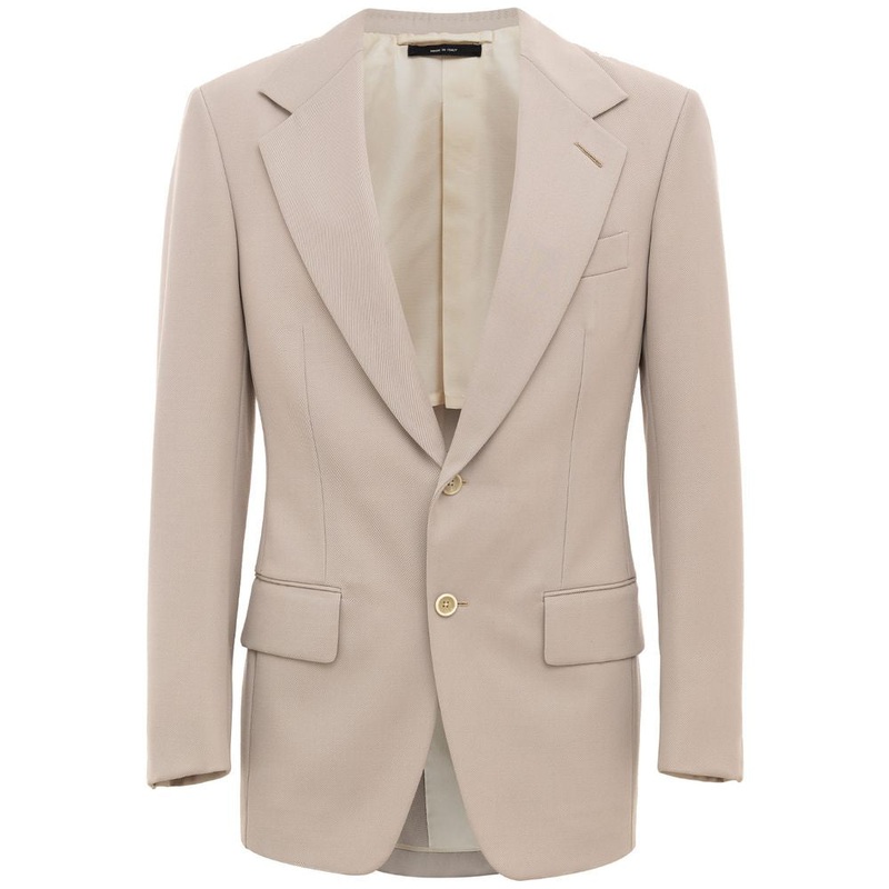 Tom Ford Beige Wool Suit & Blazer