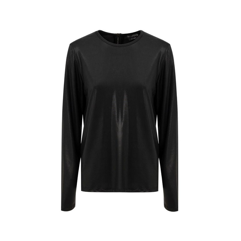 Tom Ford Black Viscose Long Sleeve