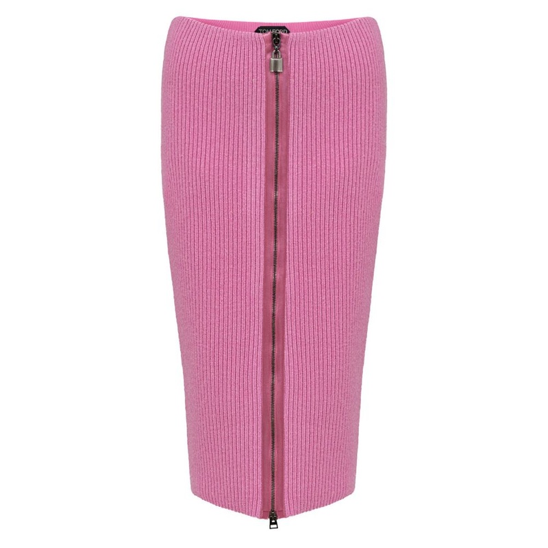 Tom Ford Pink Wool Midi|XS|S