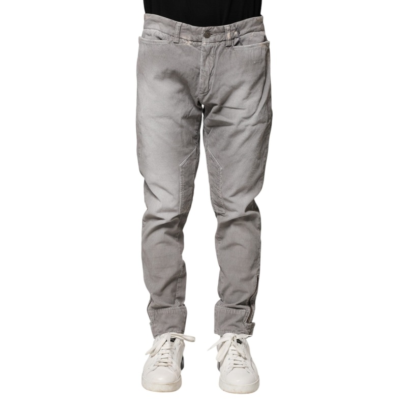 Balmain Light Gray Washed Skinny Fit Men Denim Jeans